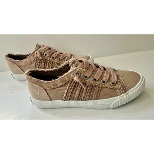 BLOWFISH Dusty PINK Canvas Tennis Shoes - Slip On Women's - Size 7